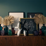 Make Love Balloon Dogs styled in a room setting