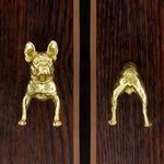 The "Brass Animal Bulldog Inspired Cabinet Door Knobs" feature a unique bulldog design, adding a playful, vintage touch to your furniture with durable, high-quality brass craftsmanship.