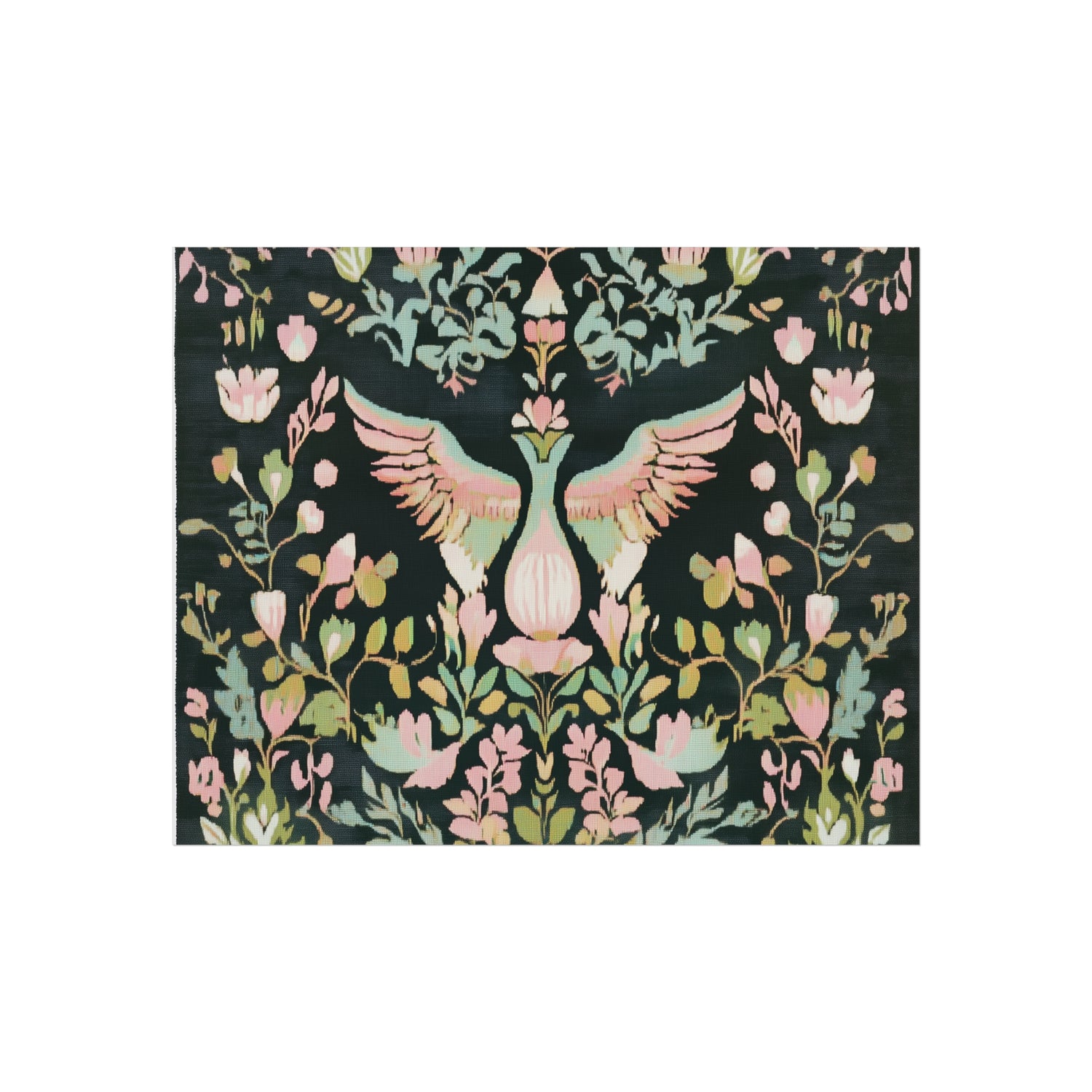 Folk Phoenix Garden Fine Art Poster