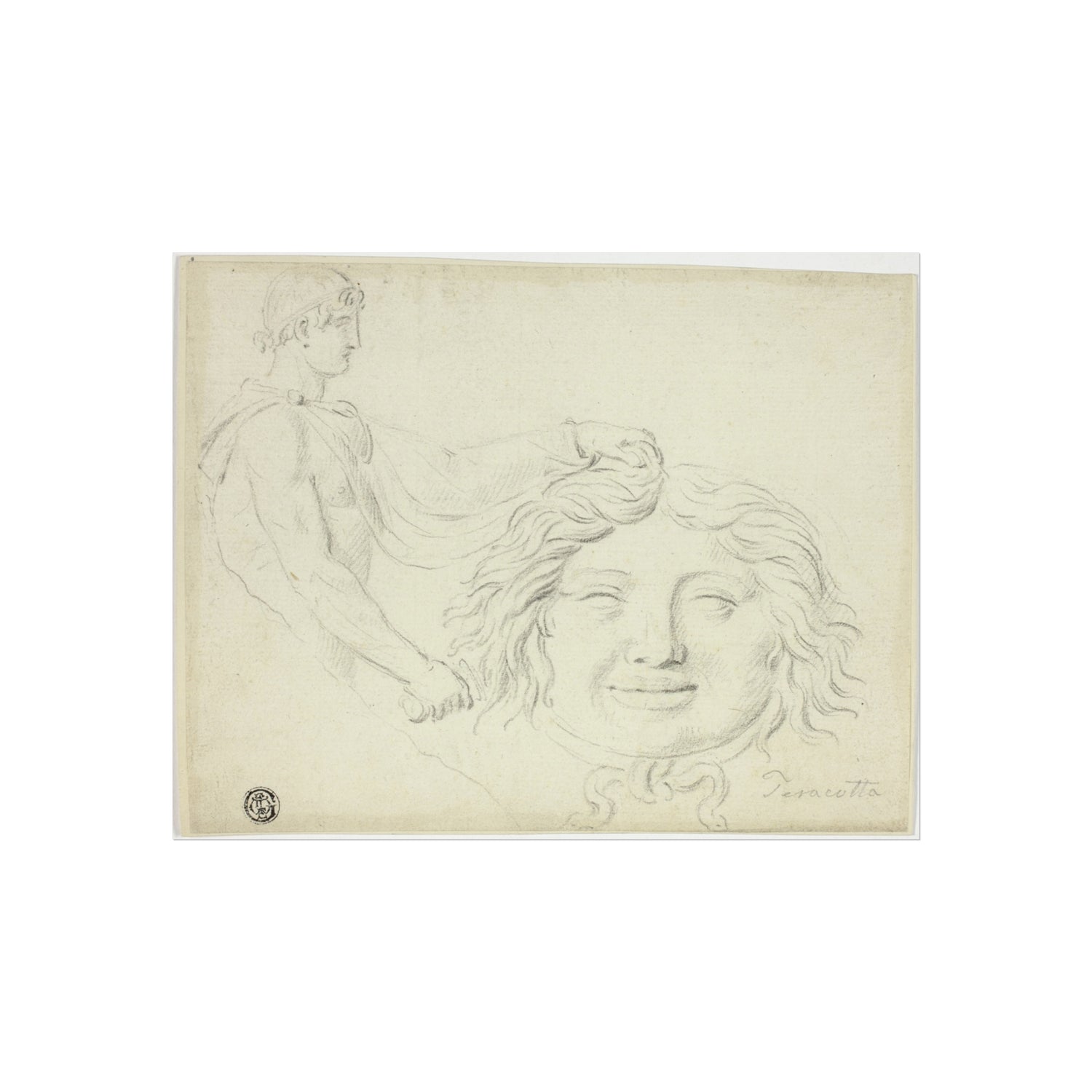 Perseus and the Gorgon's Head - Jacques Louis David Fine Art Poster