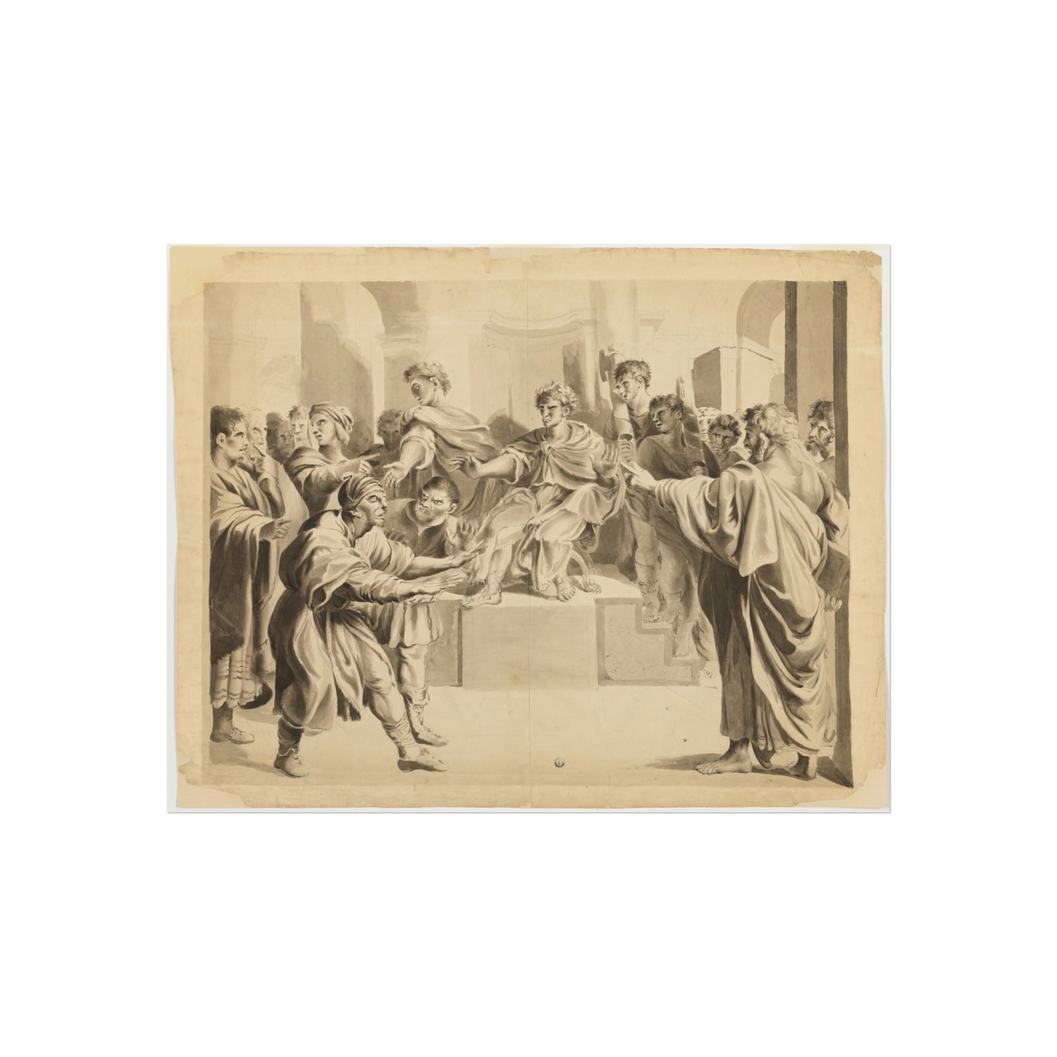Blinding of Elymas - John Constable Fine Art Poster