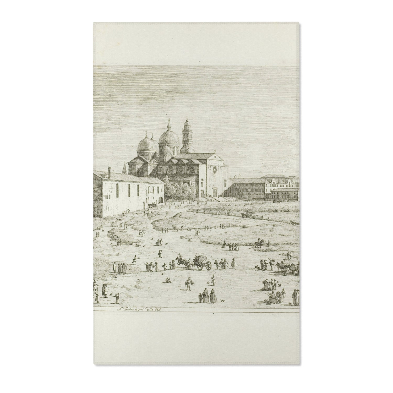 S. Giustina in Prà della Vale - Canaletto Area Rug