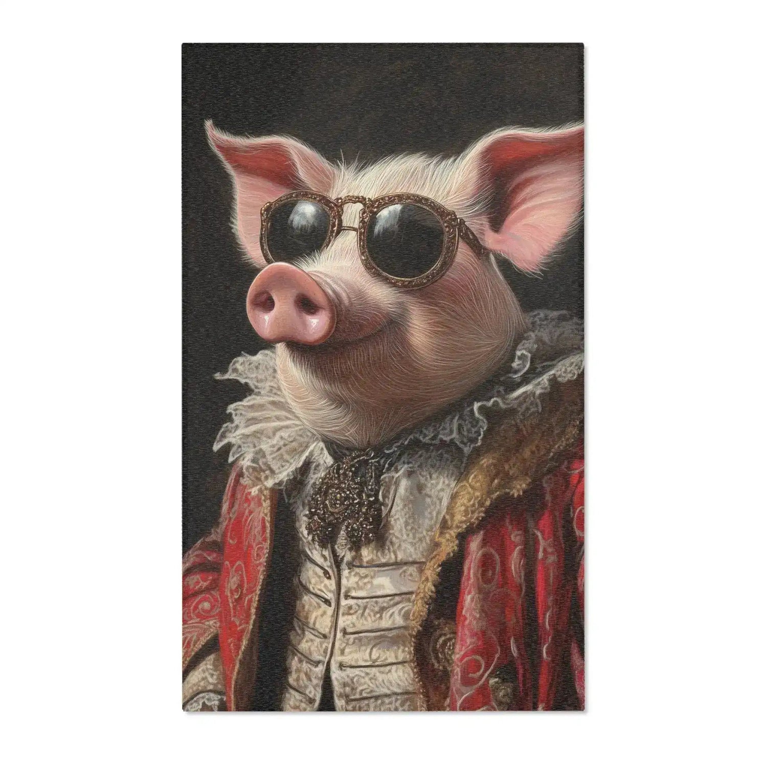 Grand Duke Swine Regal Pig Accent Rug