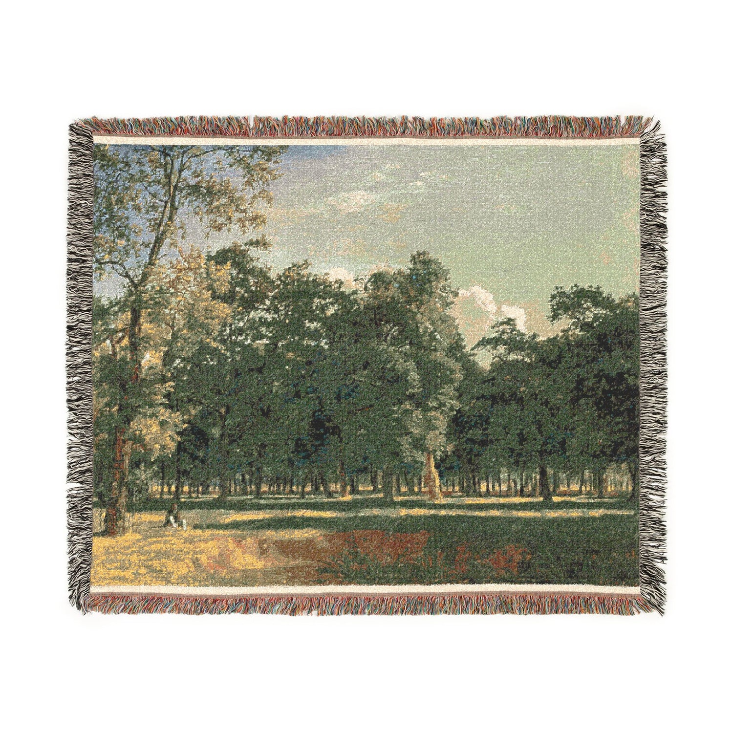 Prater Landscape Woven Throw Blanket