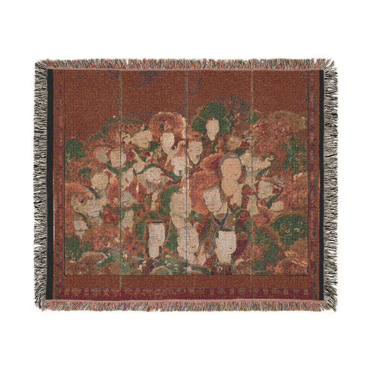 Buddhist Deities Woven Throw Blanket