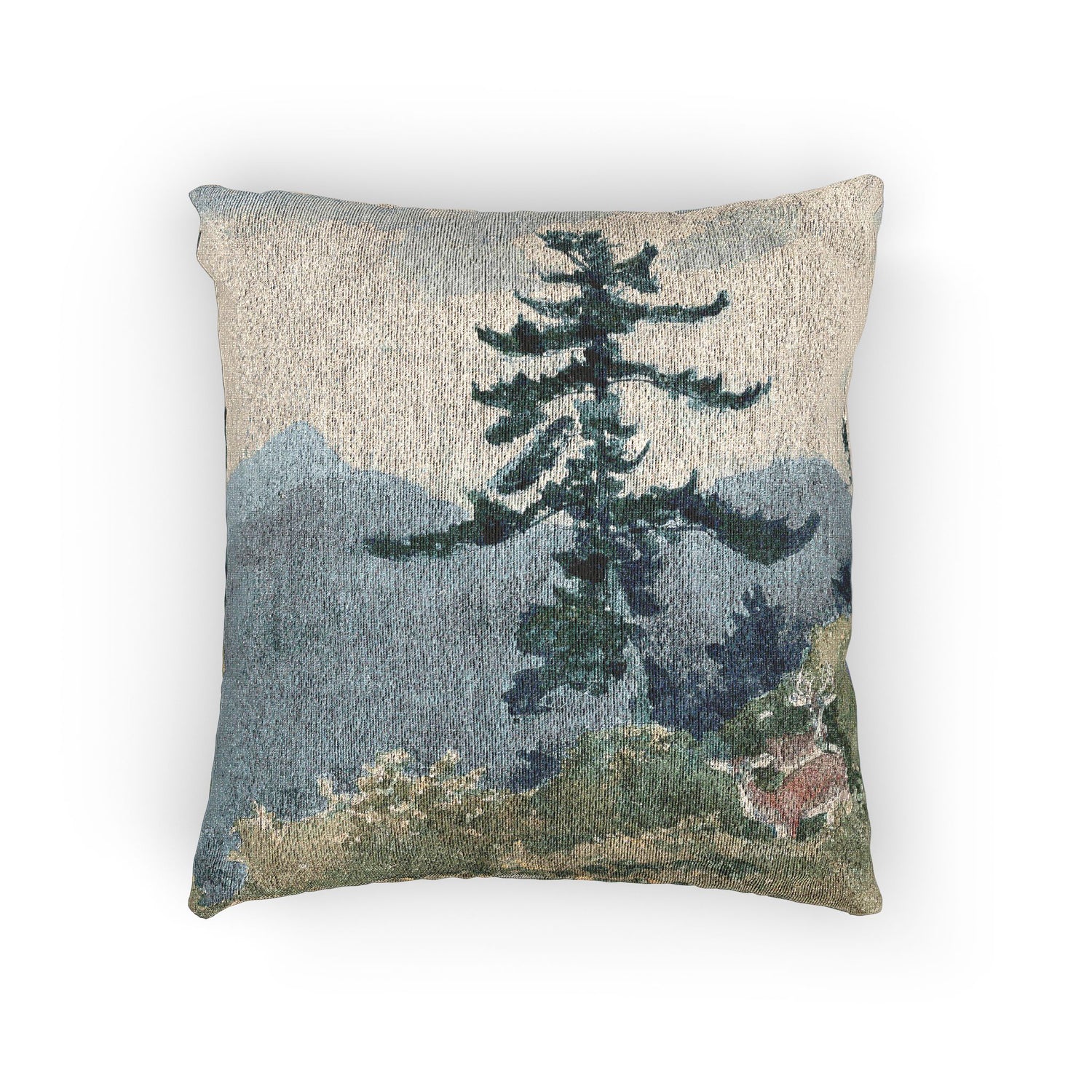 Winslow Homer - North Woods Club, Adirondacks (The Interrupted Tete-a-Tete) | Woven Pillow