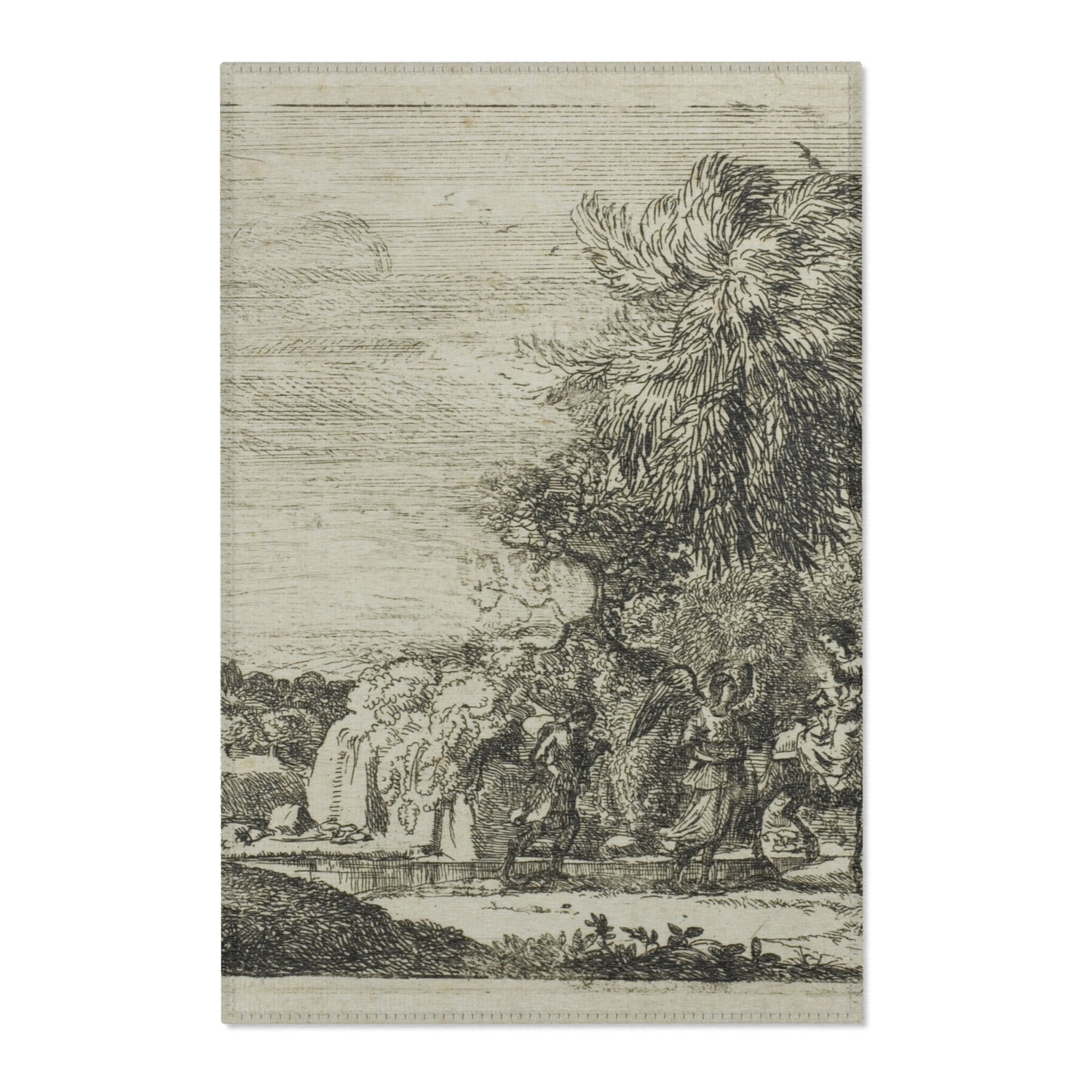 The Flight into Egypt - Claude Lorrain Area Rug