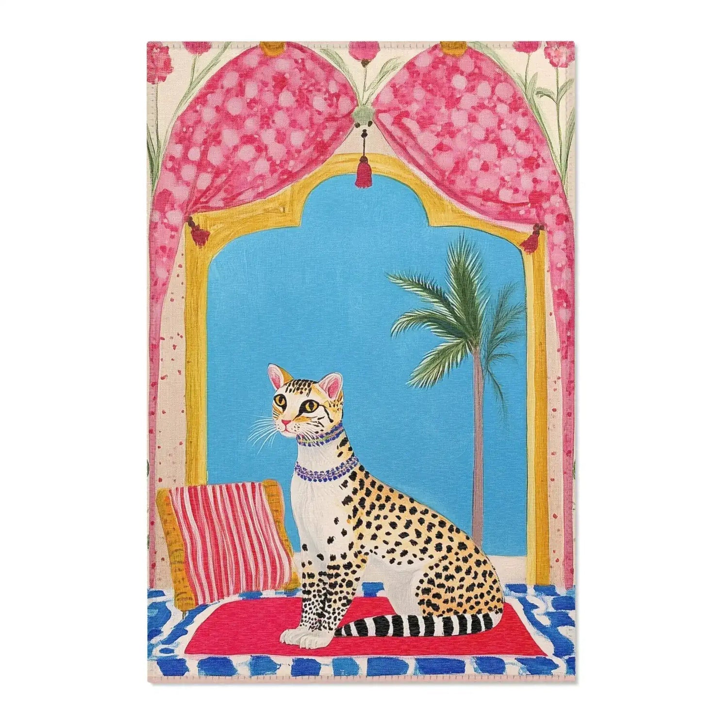 Majestic Leopard Accent Rug