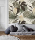 Vintage Glamour Palm and Monstera Grandeur Wallpaper