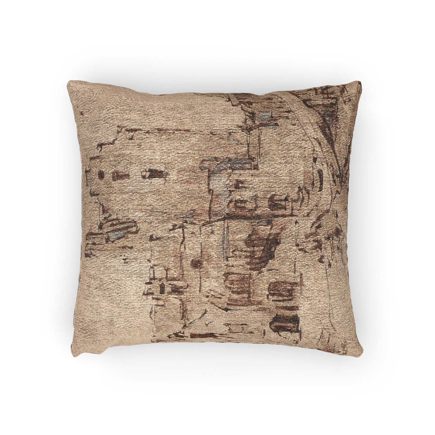 Kostverloren Castle in Decay - Rembrandt van Rijn Pillow