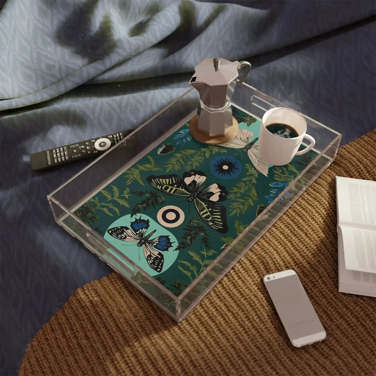 Mystic Butterflies Serving Tray