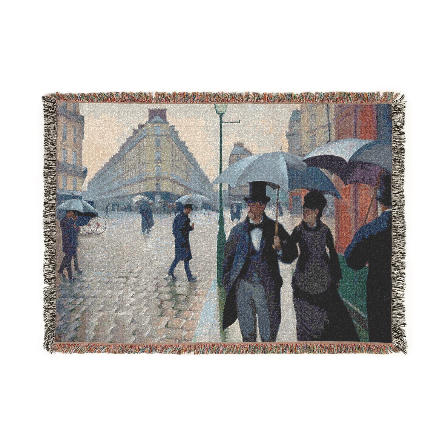 Paris Street; Rainy Day - Gustave Caillebotte Tapestry Blanket