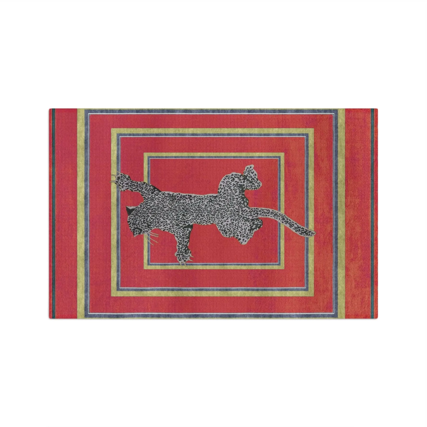 Leopard Printed Red Tea & Kitchen Towel