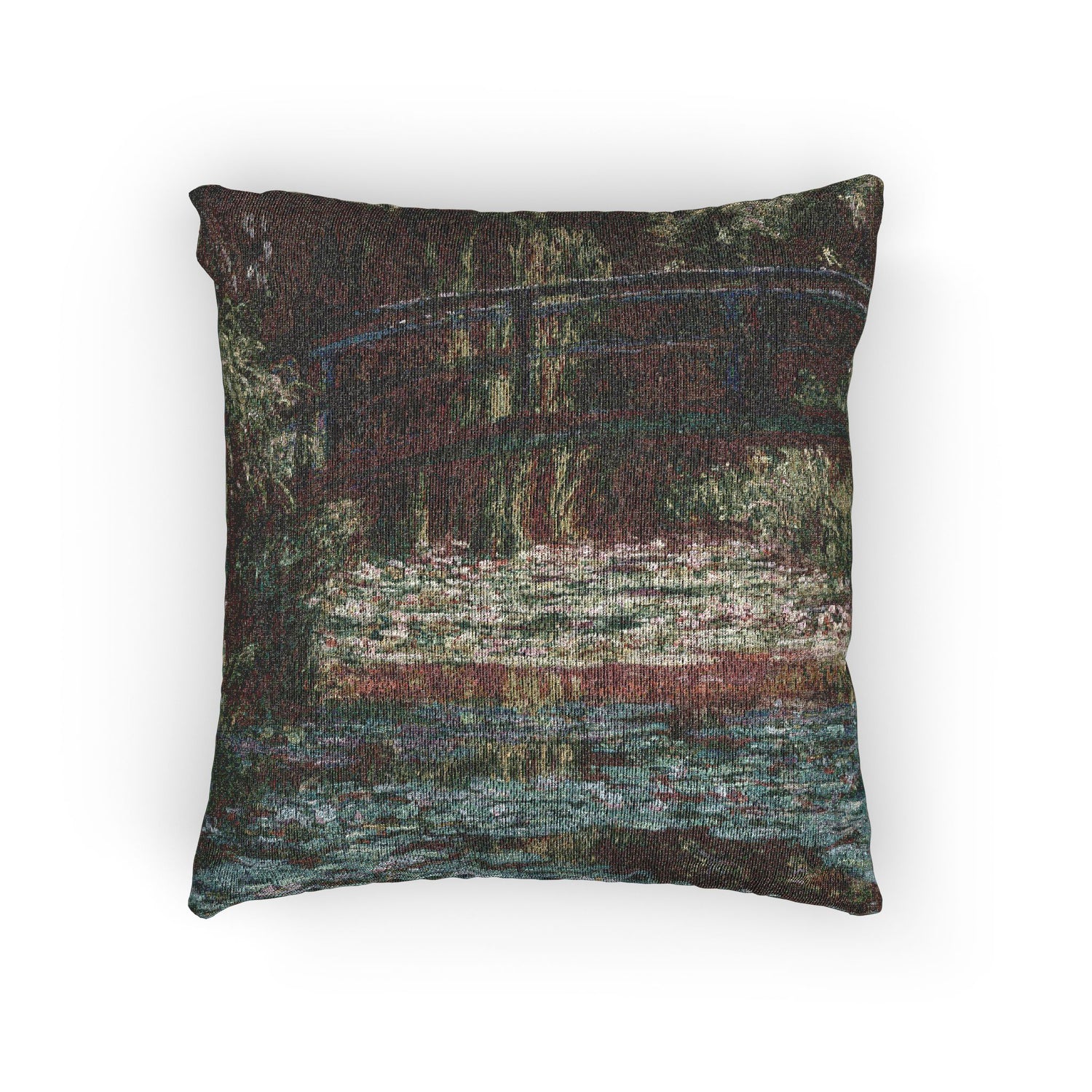 Claude Monet - Water Lily Pond | Woven Pillow