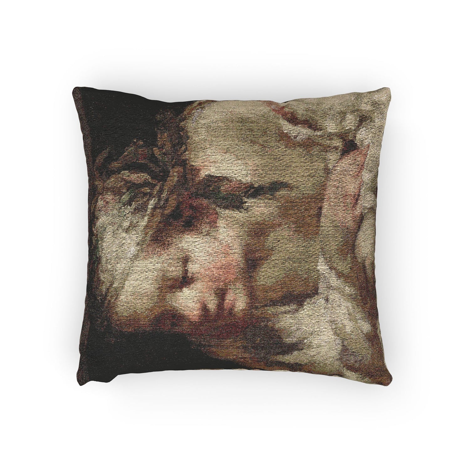 Jean François Millet - Young Woman | Woven Pillow