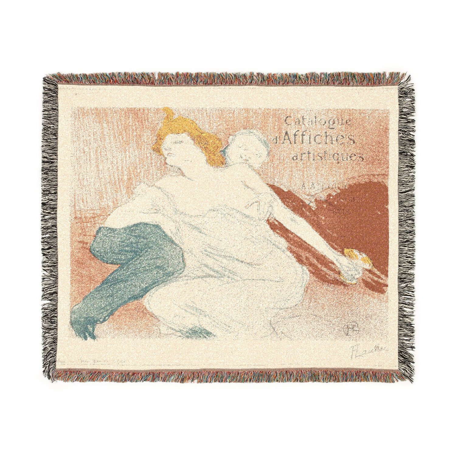 Debauchery - Henri de Toulouse-Lautrec Tapestry Blanket