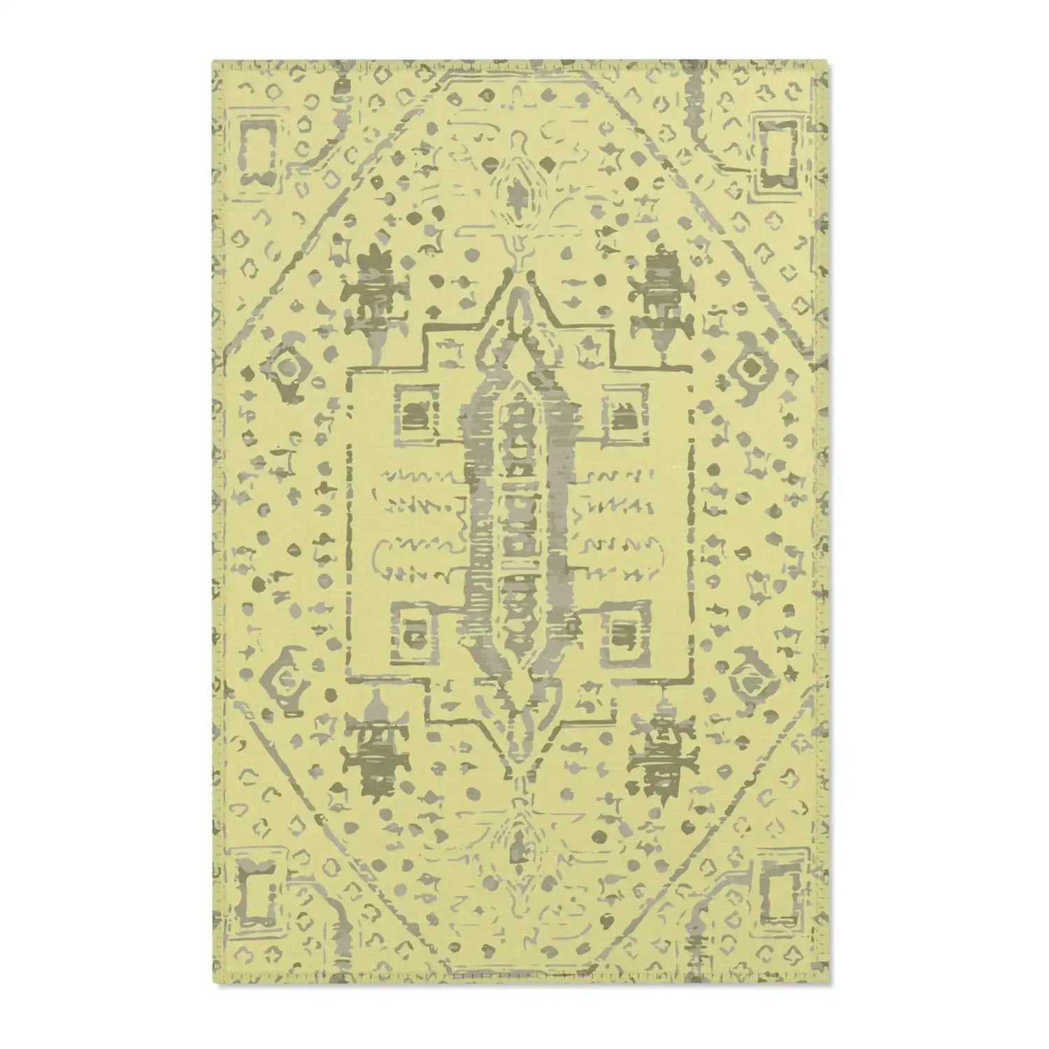Boho Medallion Cream and Taupe Accent Rug