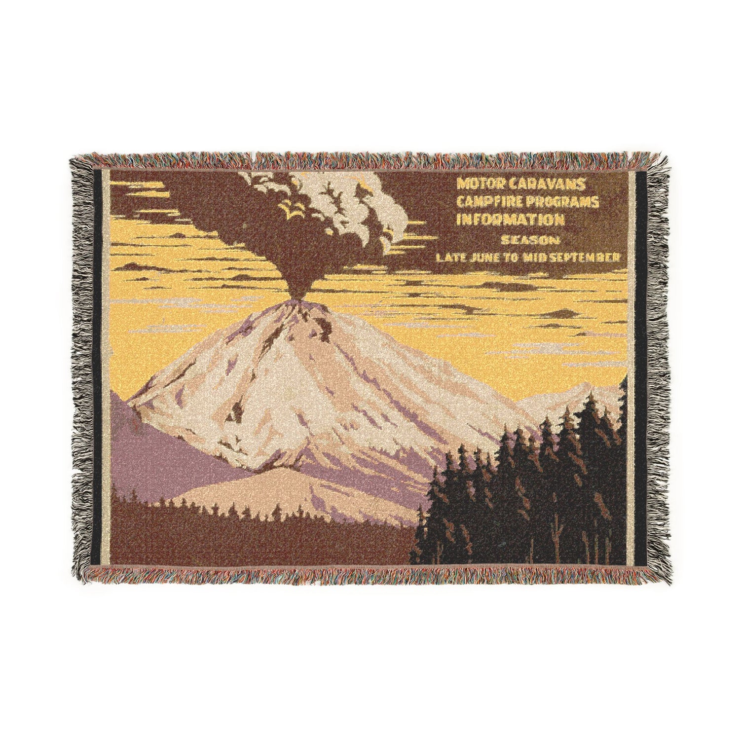 Lassen Volcanic National Park Ranger Naturalist Service Tapestry Blanket