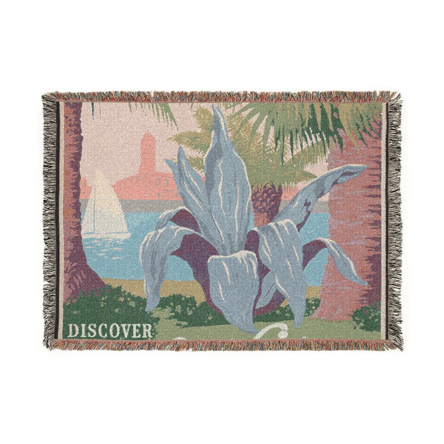 Discover Puerto Rico, U.S.A. Tapestry Blanket