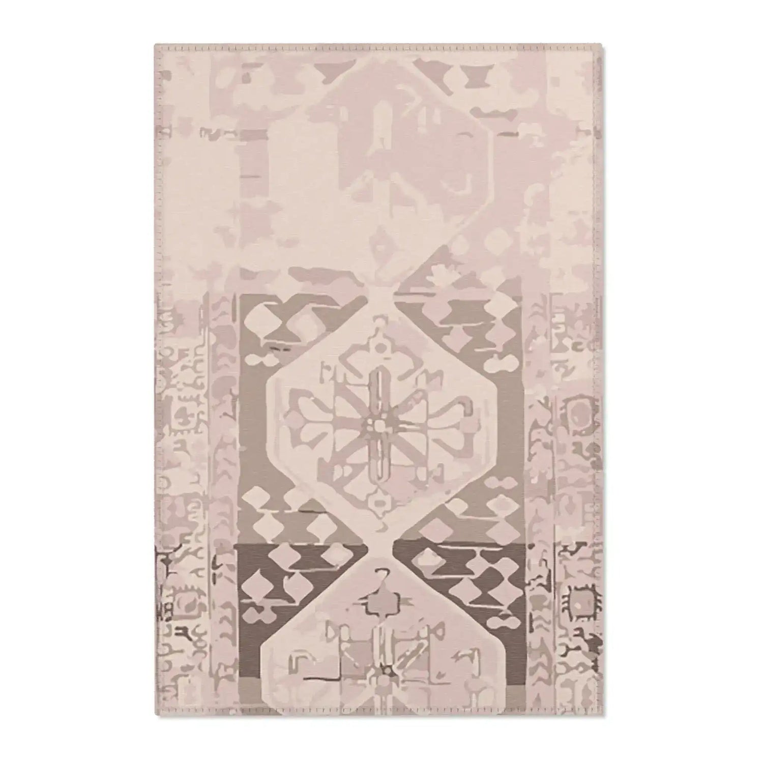 Faded Vintage Medallion Accent Rug