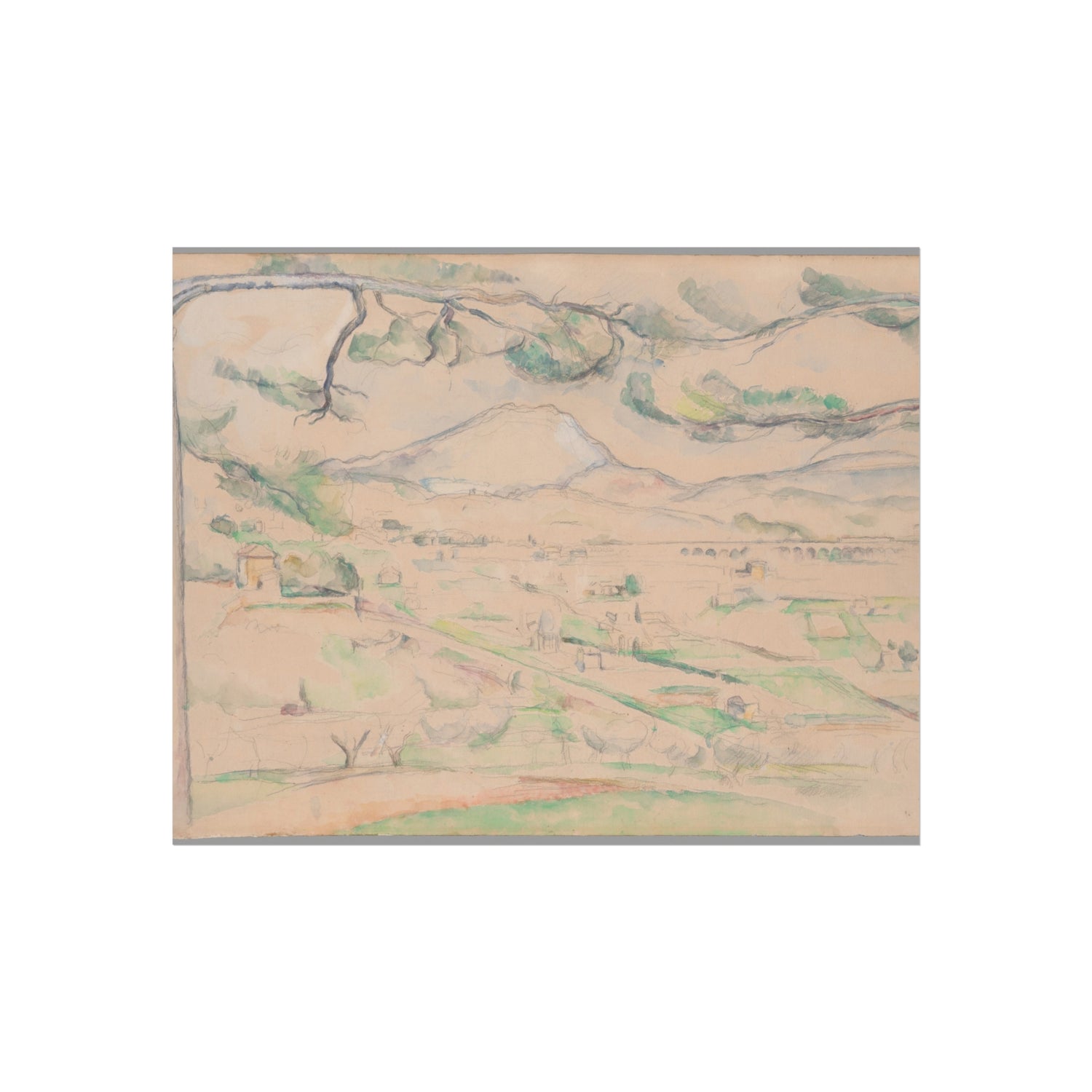 Paul Cezanne - Montagne Sainte-Victoire (The Arc Valley) | Fine Art Poster