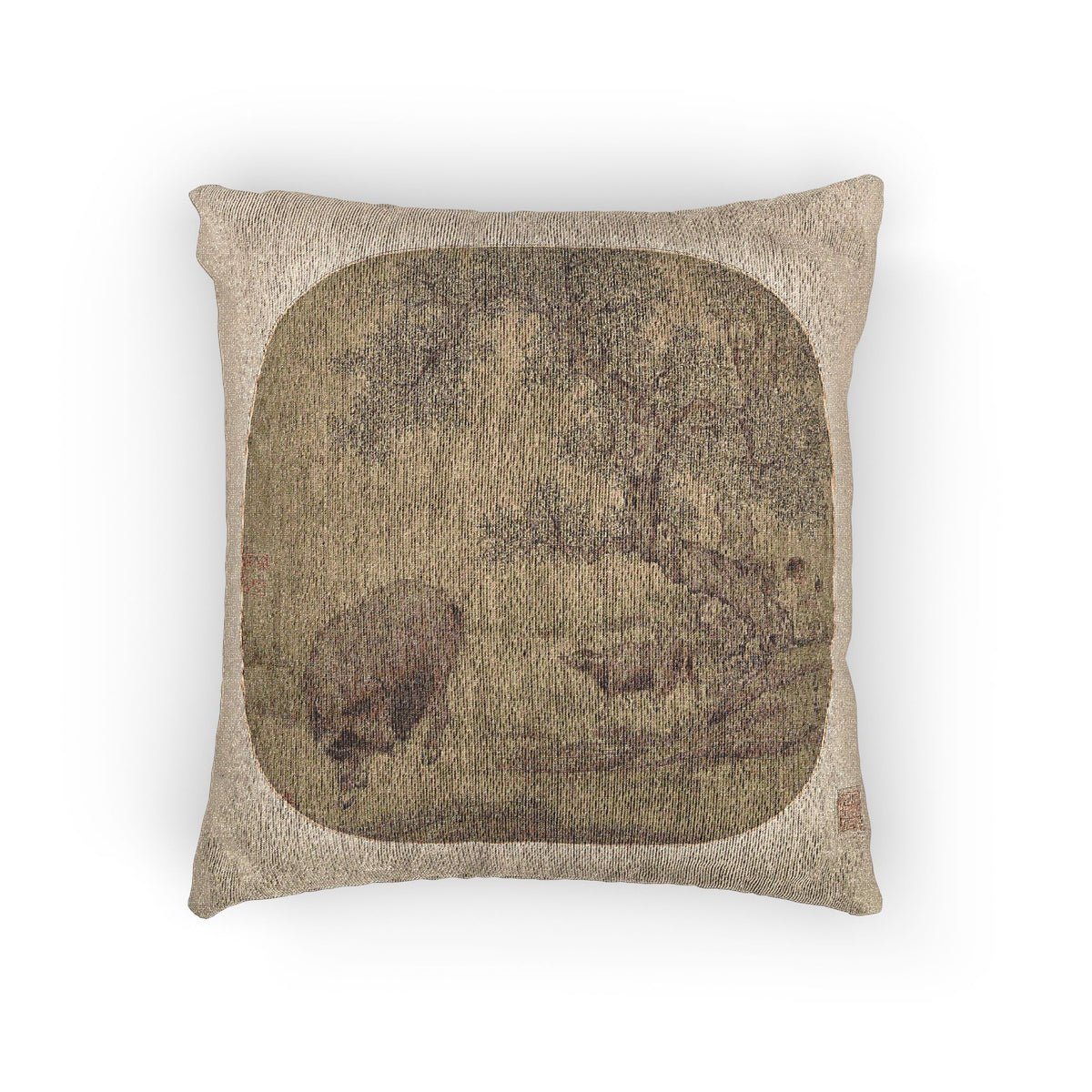 Almohada hombre búfalo y becerro