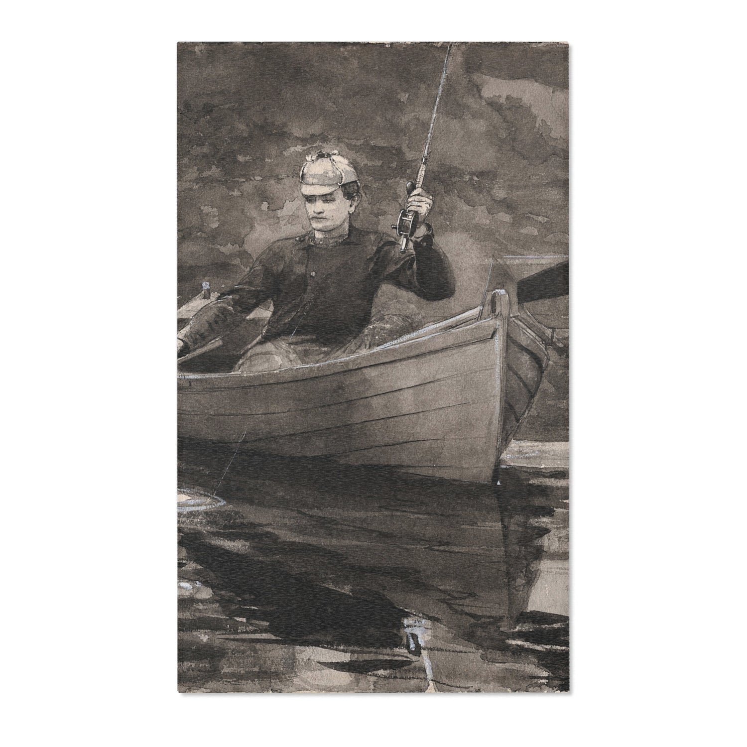 Netting the Fish - Winslow Homer Area Rug