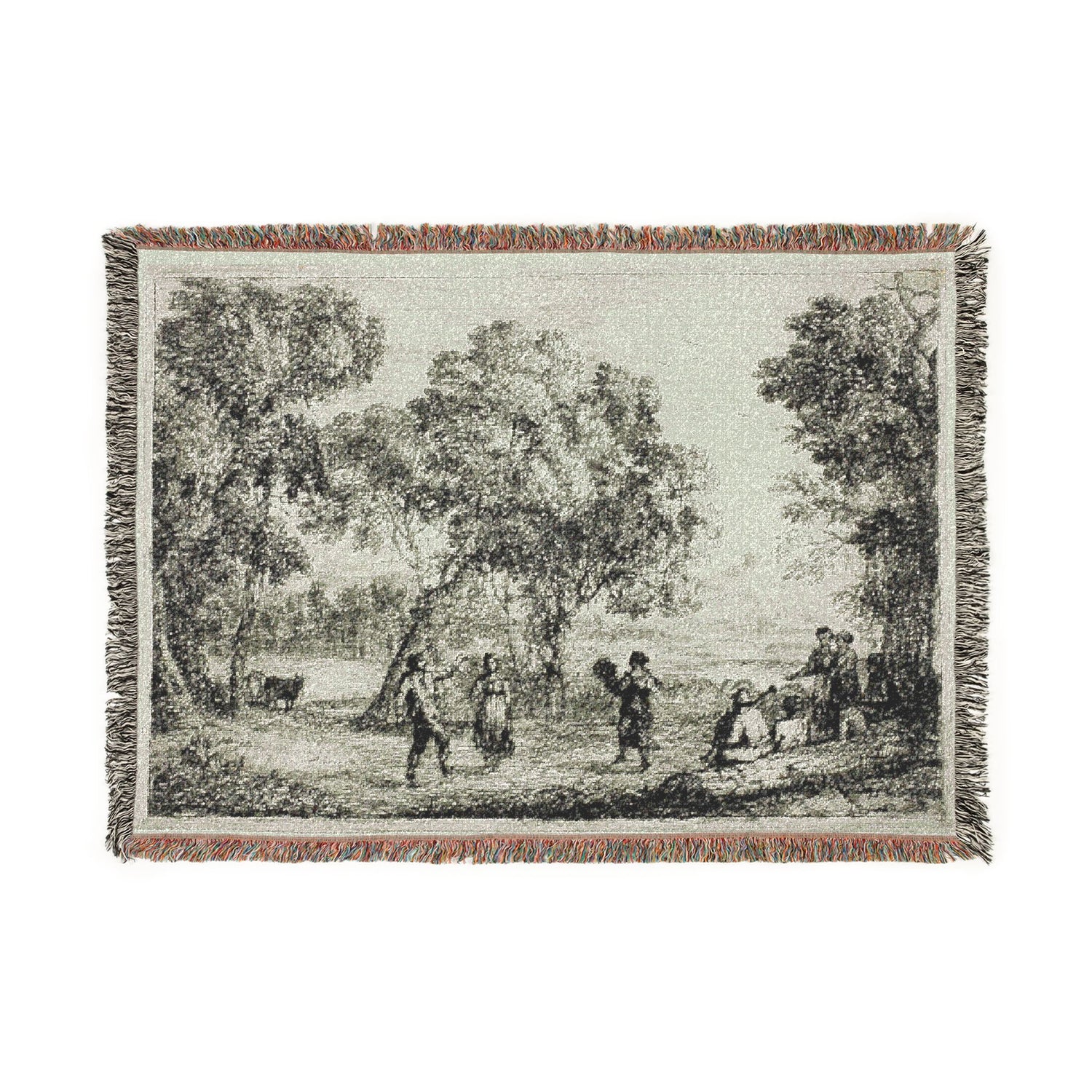 The Country Dance - Claude Lorrain Tapestry Blanket