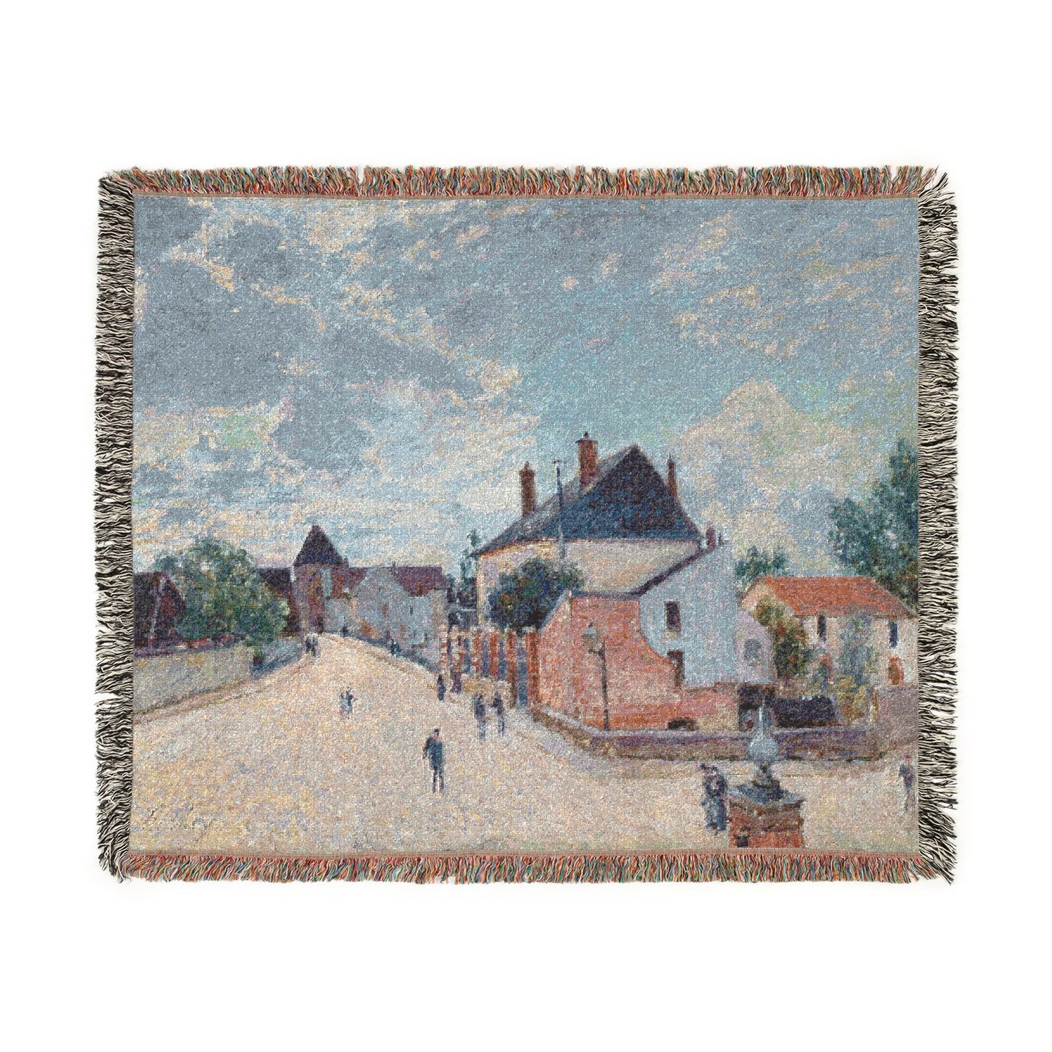 Street in Moret - Alfred Sisley Tapestry Blanket