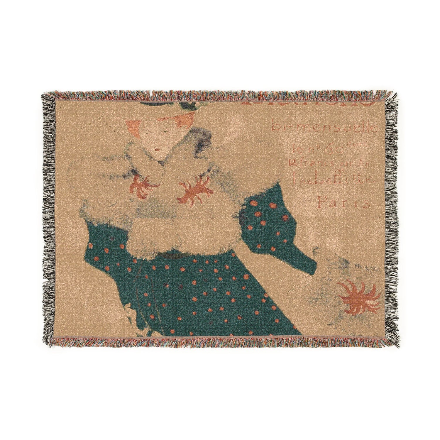 La Revue Blanche - Henri de Toulouse-Lautrec Tapestry Blanket