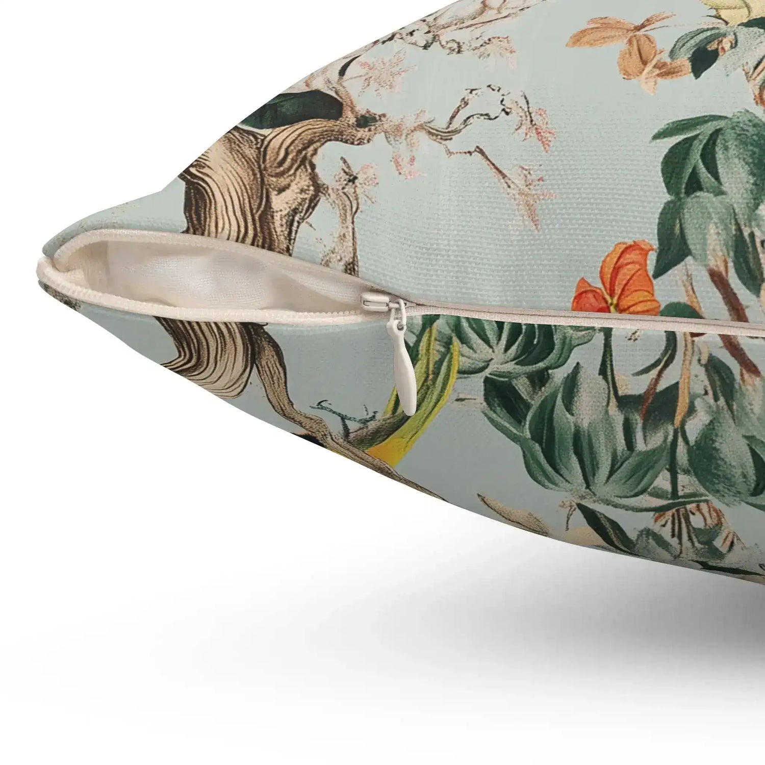 Botanical Aviary Luxe Throw Pillow