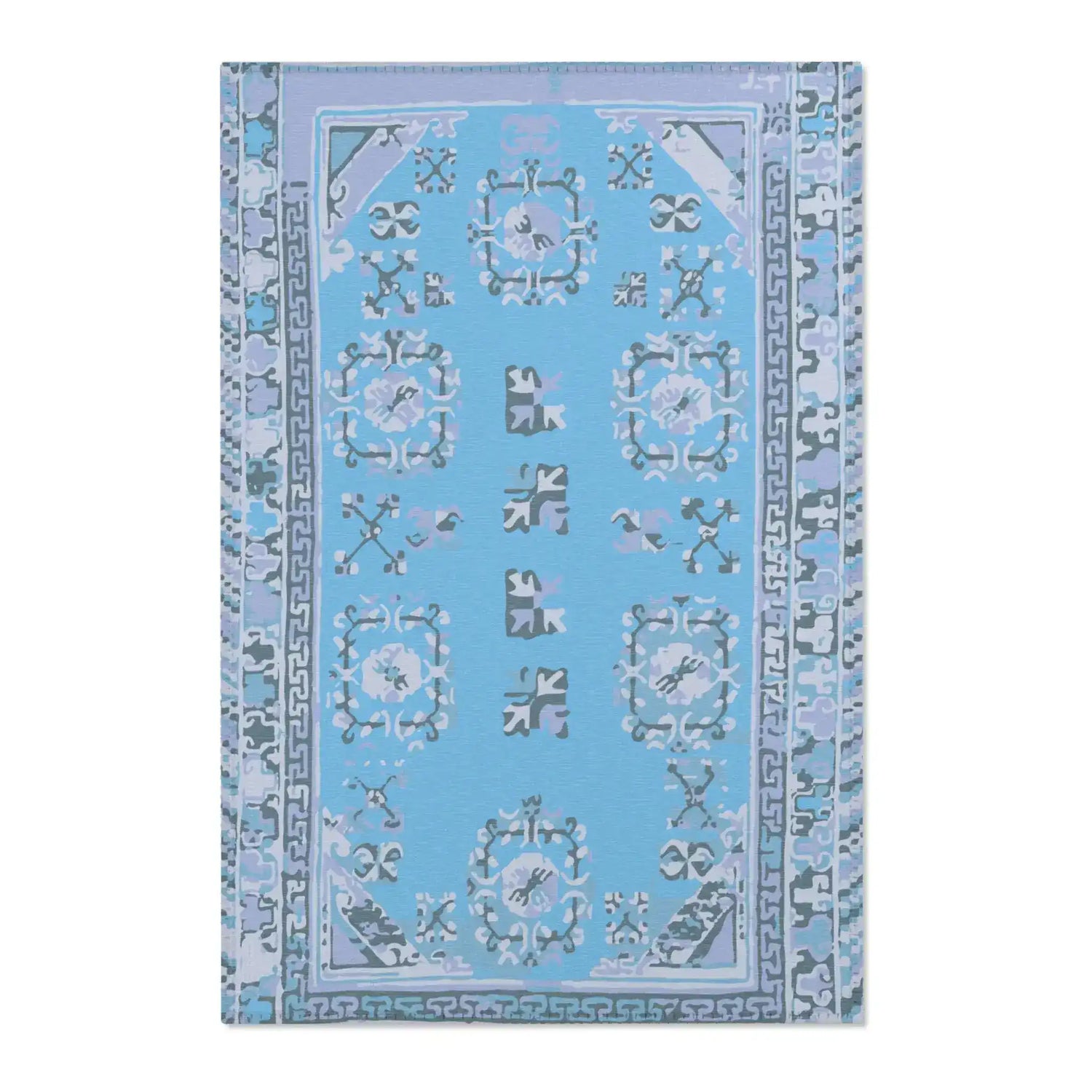 Arctic Bloom Mosaic Accent Rug