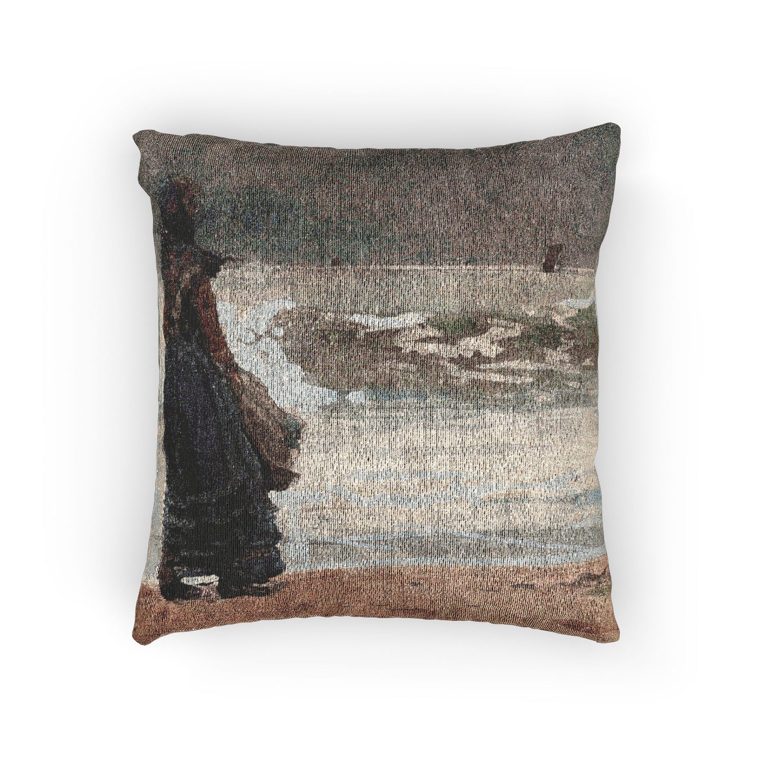 Winslow Homer - The Watcher, Tynemouth | Woven Pillow