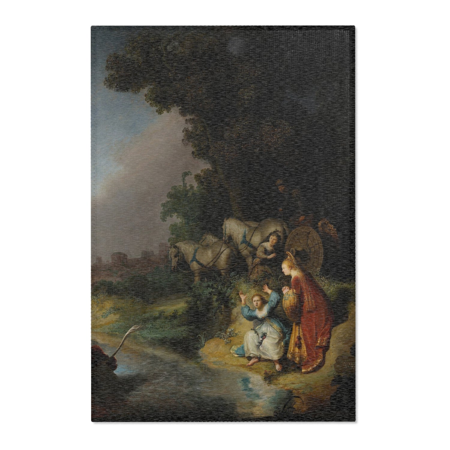 The Abduction of Europa - Rembrandt van Rijn Area Rug