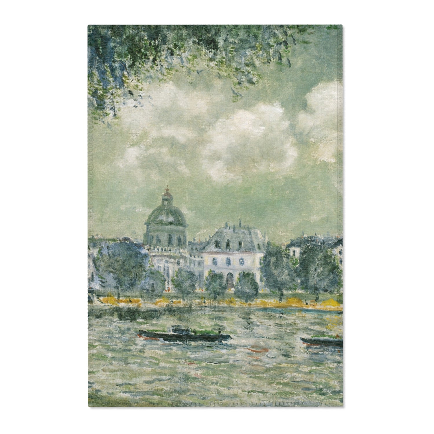 Landscape along the Seine - Alfred Sisley Area Rug