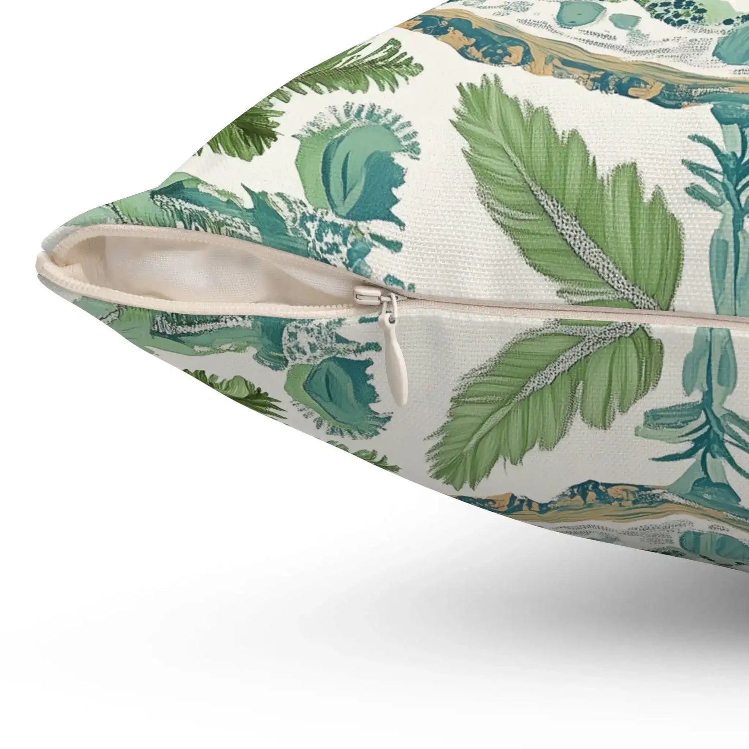 Island Palm Medallion Throw Pillow