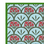 Feminine Art Deco Floral Hand Tufted Rug