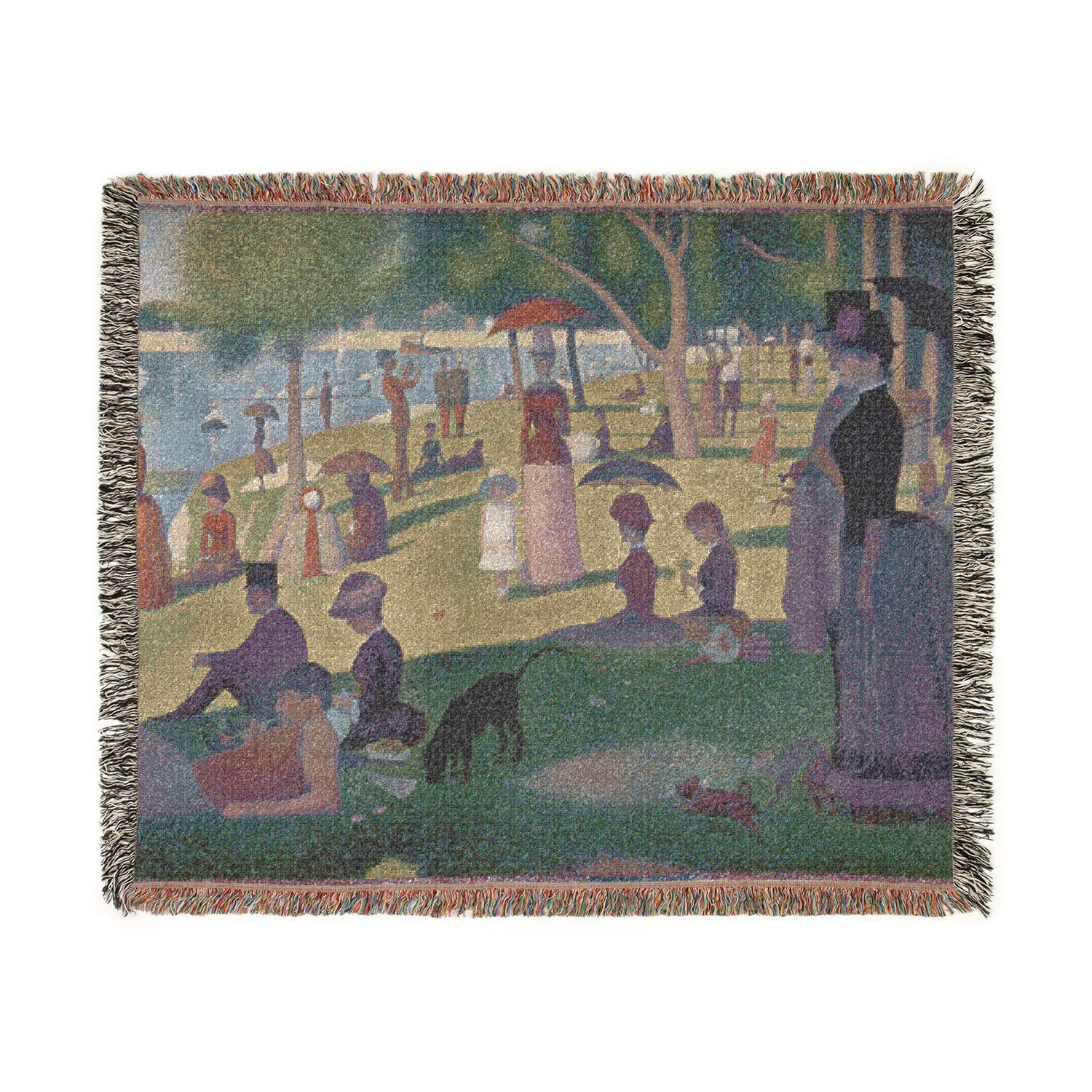 A Sunday on La Grande Jatte - Georges Seurat Tapestry Blanket