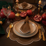 Hazelnut Haven Placemats styled in a room setting