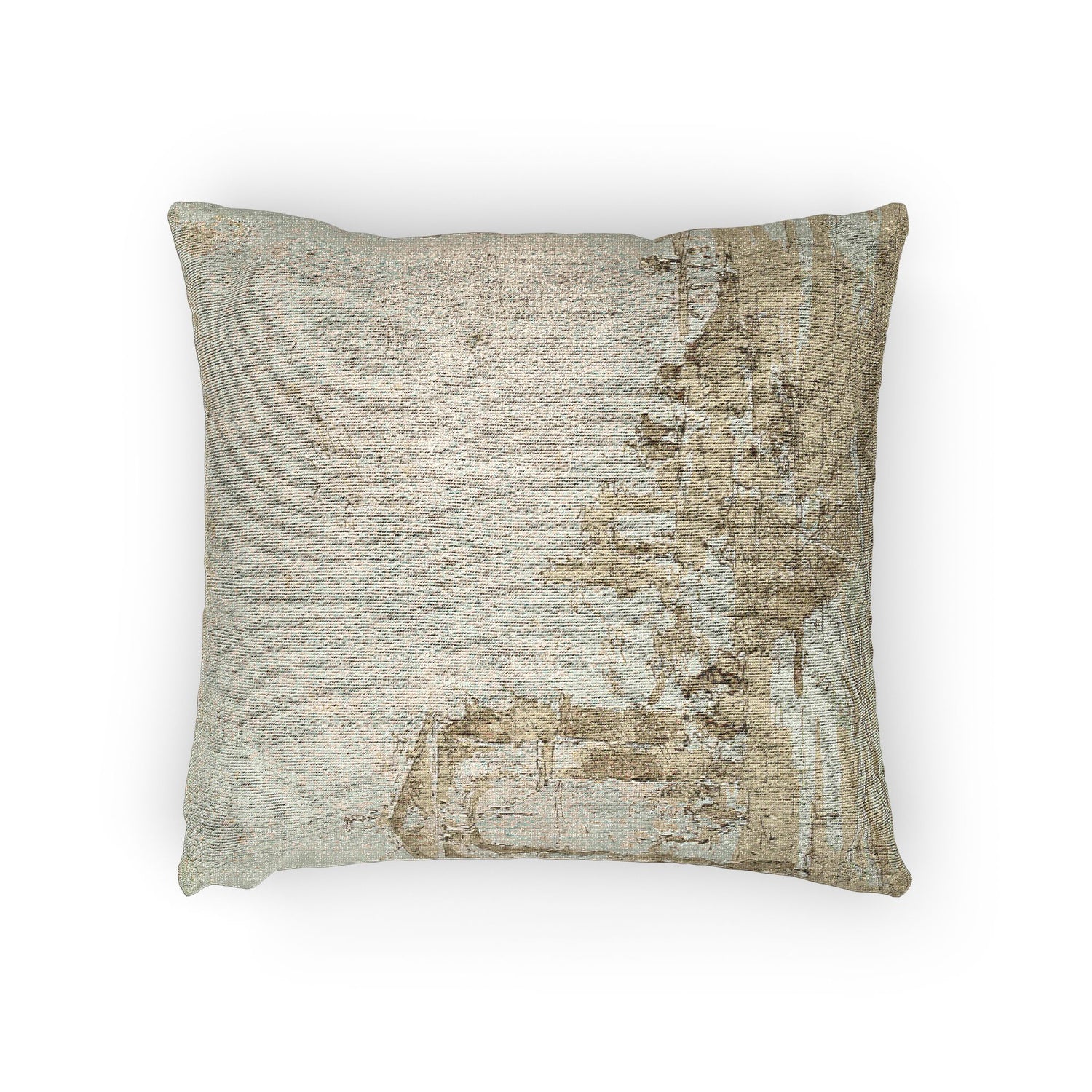 Gateway near a Landing Bridge - Francesco Guardi Pillow