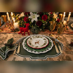 Olive Oasis Placemats styled in a room setting