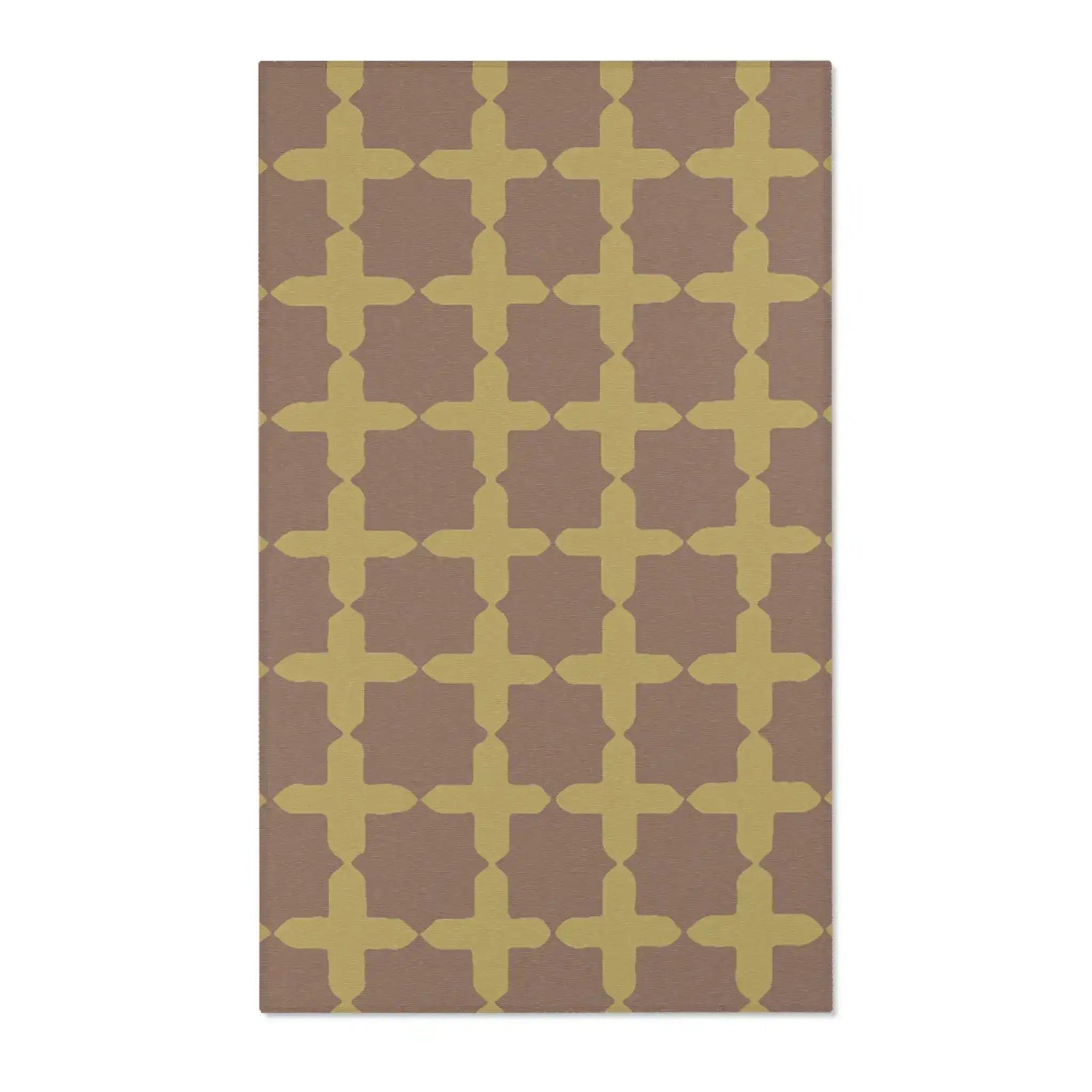 Modern Geometric Cross Accent Rug