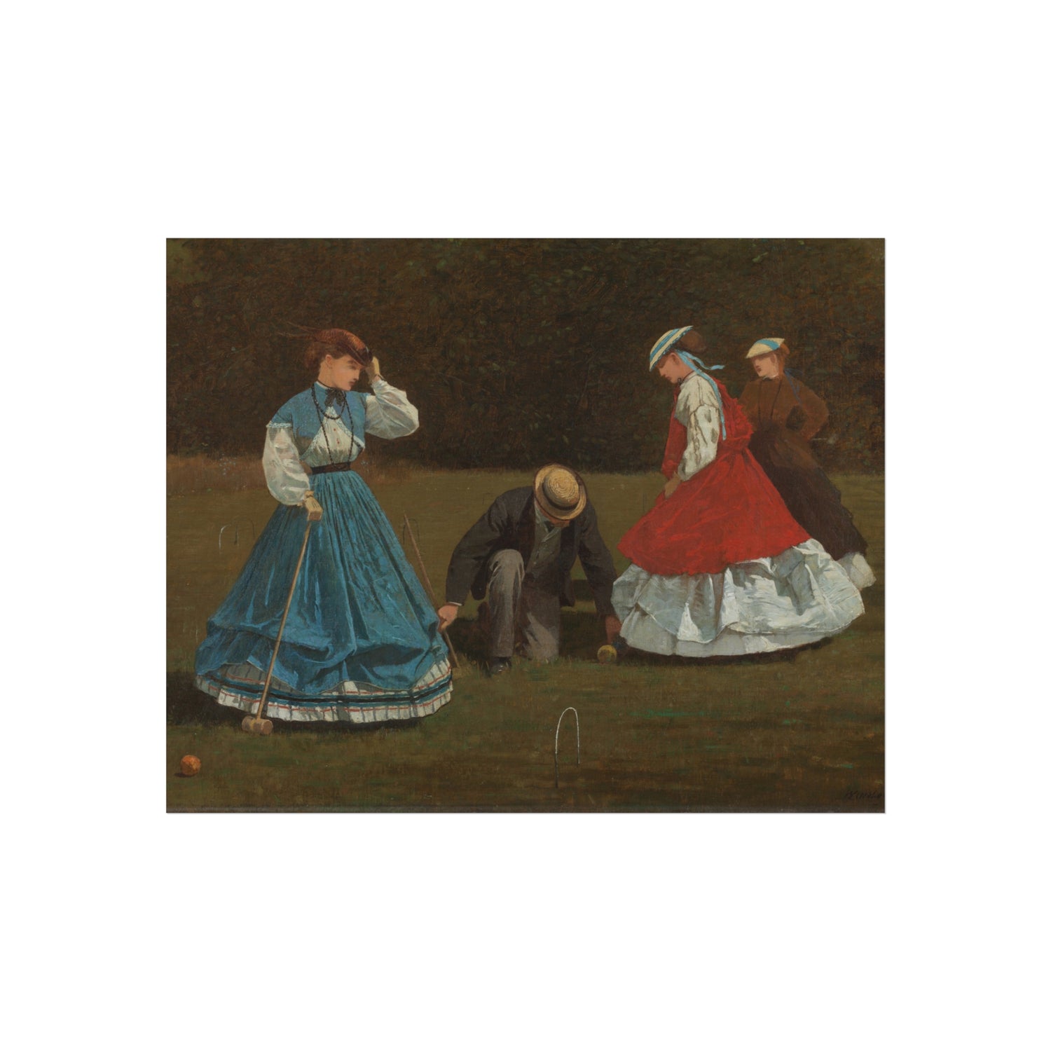 Winslow Homer - Croquet Scene | Fine Art Poster