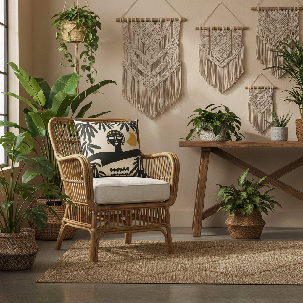 Moonlit Muse Tropic Throw Pillow