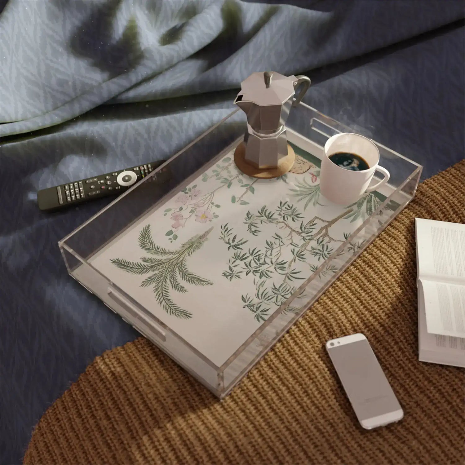 Serene Safari Garden Serving Tray