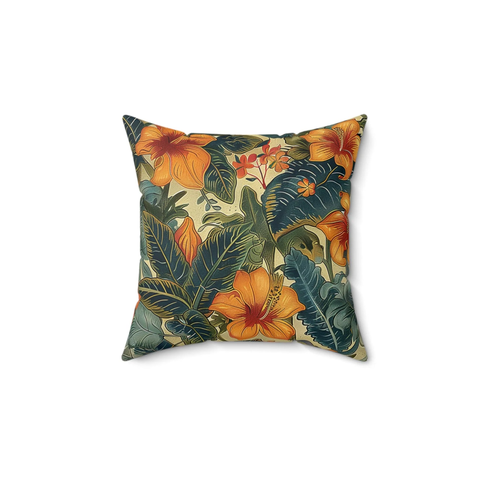 Nostalgic Blooms Square Pillow