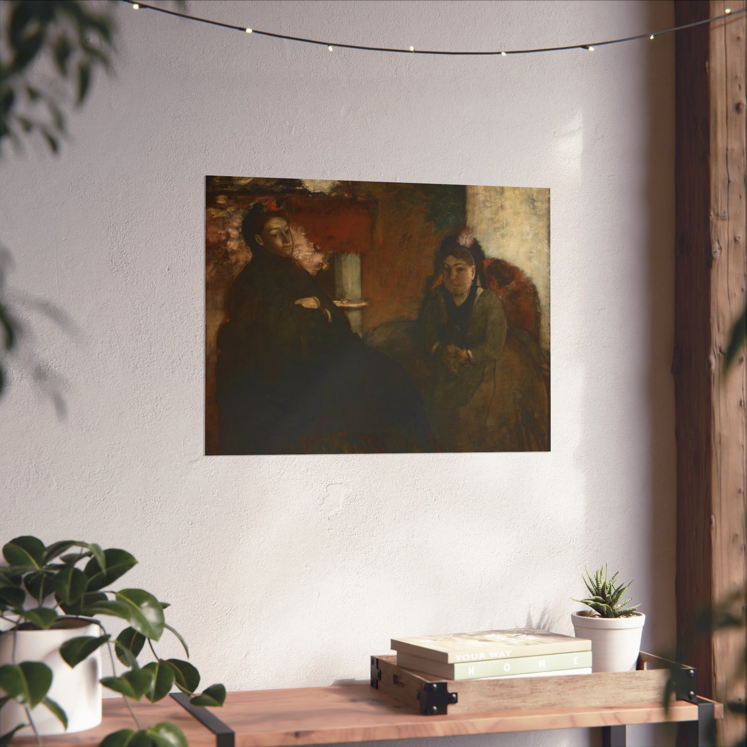 Portrait of Mme Lisle and Mme Loubens - Hilaire Germain Edgar Degas Fine Art Poster