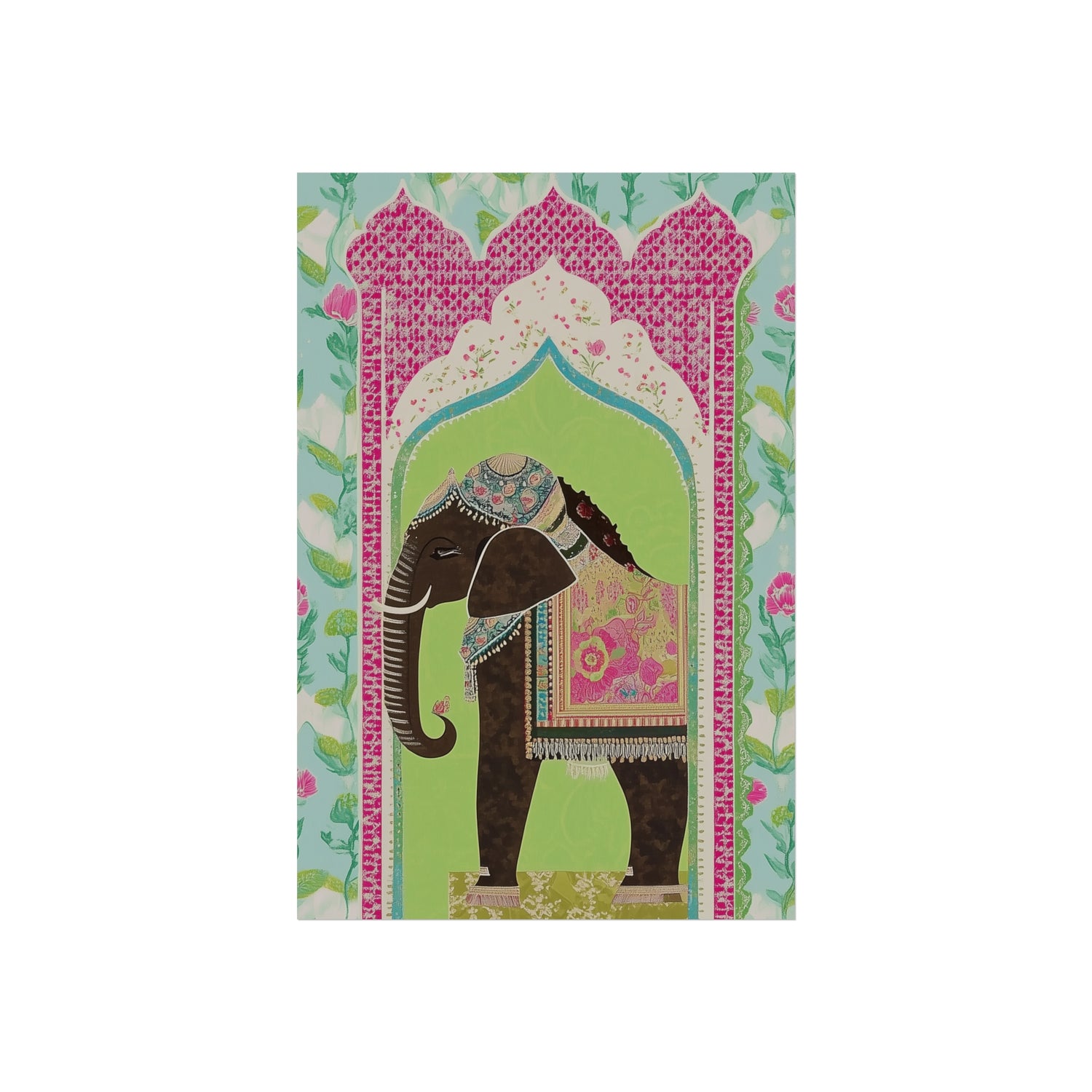 Regal Elephant Garden Fine Art Poster