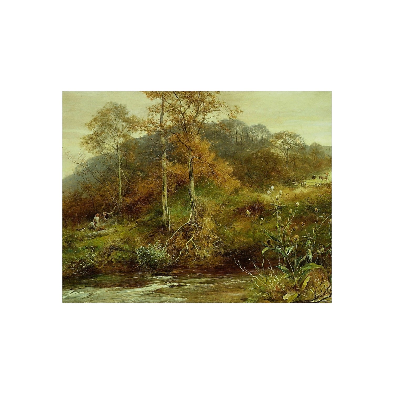 Autumn River Scene, The Brook - David Bates Fine Art Poster