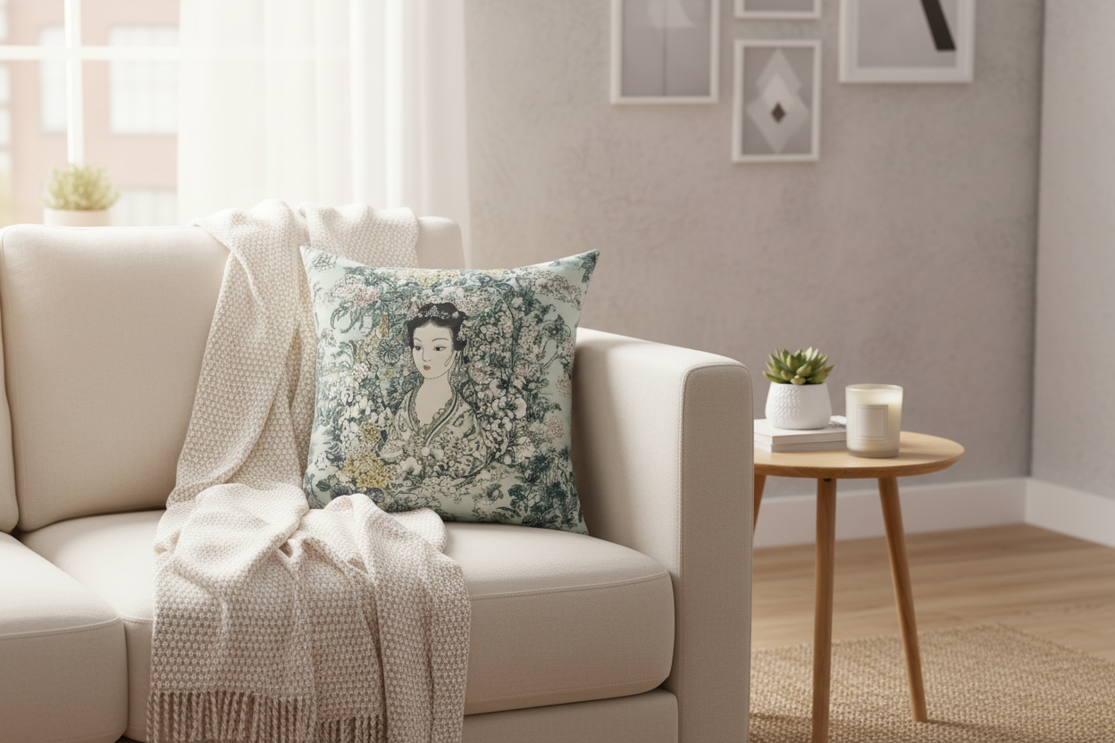 Garden Empress Dream Throw Pillow